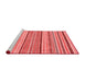 Modern Red Washable Rugs