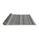 Sideview of Abstract Gray Modern Rug, abs2190gry