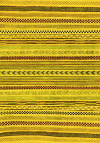 Abstract Yellow Modern Rug, abs2190yw