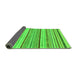 Sideview of Abstract Green Modern Rug, abs2190grn