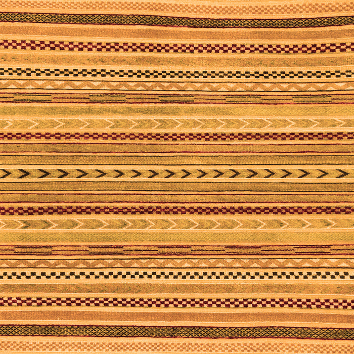 Square Machine Washable Abstract Orange Modern Area Rugs, wshabs2190org