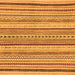 Square Machine Washable Abstract Orange Modern Area Rugs, wshabs2190org