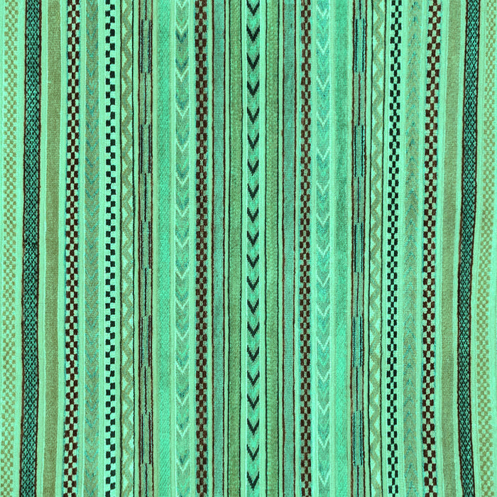 Square Machine Washable Abstract Turquoise Modern Area Rugs, wshabs2190turq