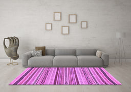 Machine Washable Abstract Purple Modern Area Rugs in a Living Room, wshabs2190pur