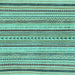 Square Abstract Light Blue Modern Rug, abs2190lblu