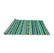 Sideview of Machine Washable Abstract Light Blue Modern Rug, wshabs2191lblu