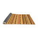 Sideview of Abstract Orange Modern Rug, abs2191org