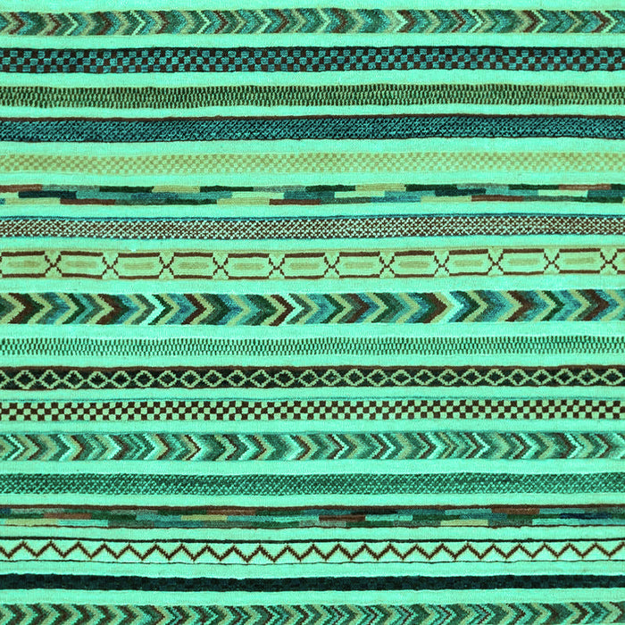 Machine Washable Abstract Turquoise Modern Area Rugs, wshabs2191turq