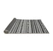 Sideview of Abstract Gray Modern Rug, abs2191gry