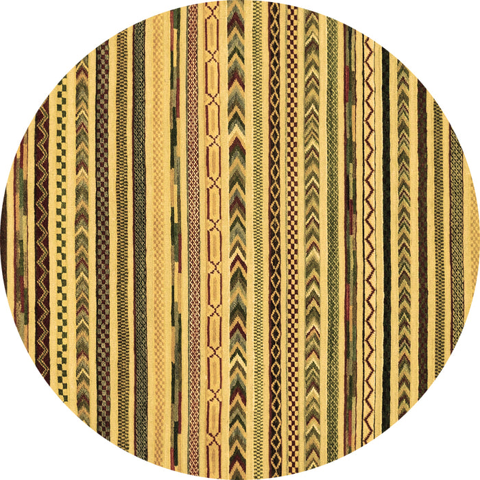 Round Machine Washable Abstract Brown Modern Rug, wshabs2191brn