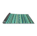 Sideview of Abstract Light Blue Modern Rug, abs2191lblu