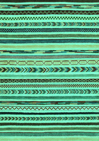 Abstract Turquoise Modern Rug, abs2191turq