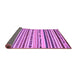 Sideview of Abstract Purple Modern Rug, abs2191pur