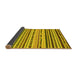 Sideview of Abstract Yellow Modern Rug, abs2191yw