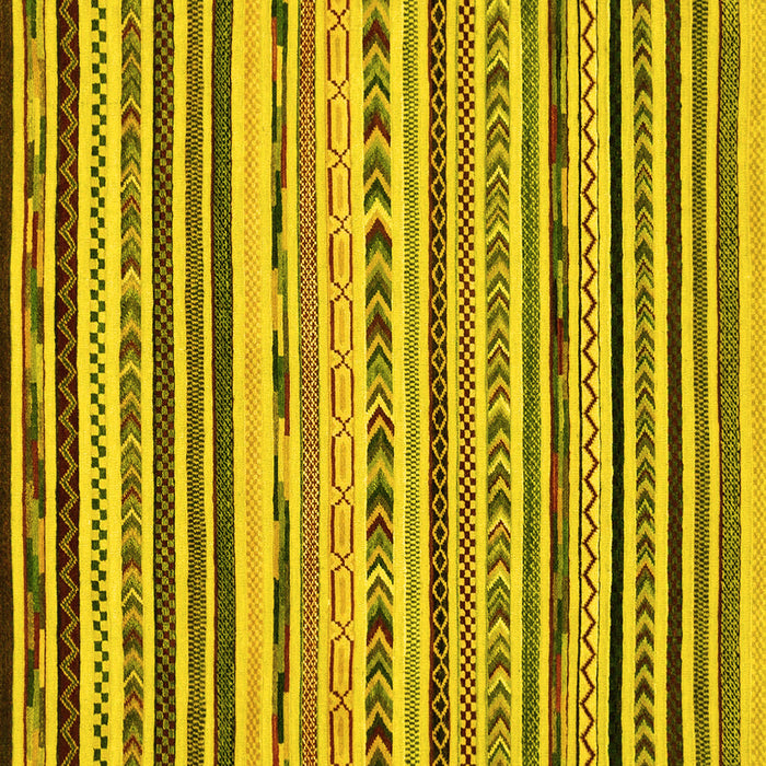 Square Abstract Yellow Modern Rug, abs2191yw