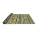 Sideview of Abstract Avocado Green Modern Rug, abs2192