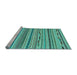 Sideview of Machine Washable Abstract Light Blue Modern Rug, wshabs2192lblu