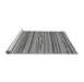 Sideview of Machine Washable Abstract Gray Modern Rug, wshabs2192gry