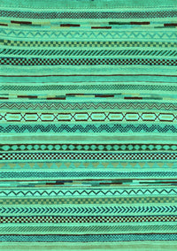 Abstract Turquoise Modern Rug, abs2192turq