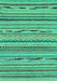 Abstract Turquoise Modern Rug, abs2192turq