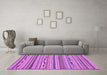 Machine Washable Abstract Purple Modern Area Rugs in a Living Room, wshabs2192pur