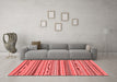 Modern Red Washable Rugs