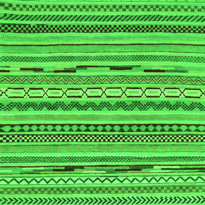 Machine Washable Abstract Green Modern Area Rugs, wshabs2192grn