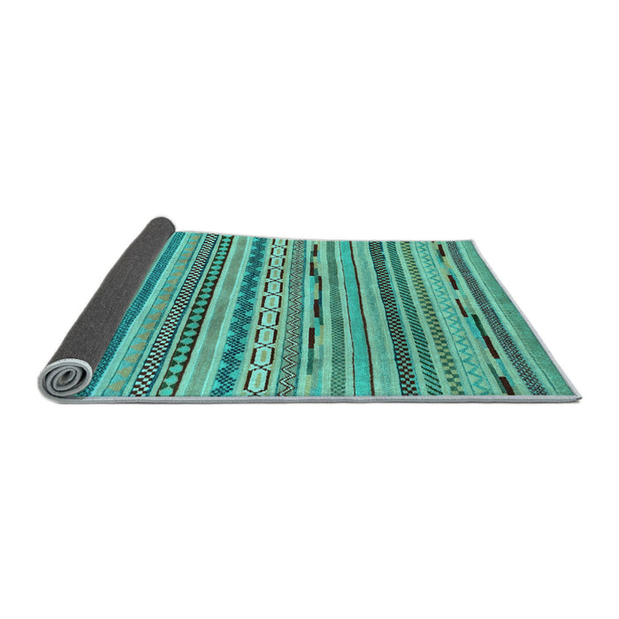 Sideview of Abstract Light Blue Modern Rug, abs2192lblu