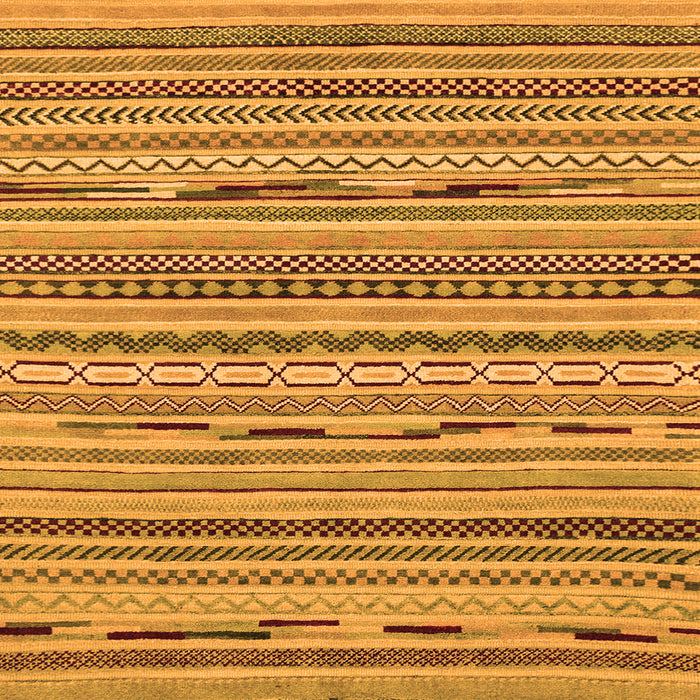 Square Machine Washable Abstract Orange Modern Area Rugs, wshabs2192org