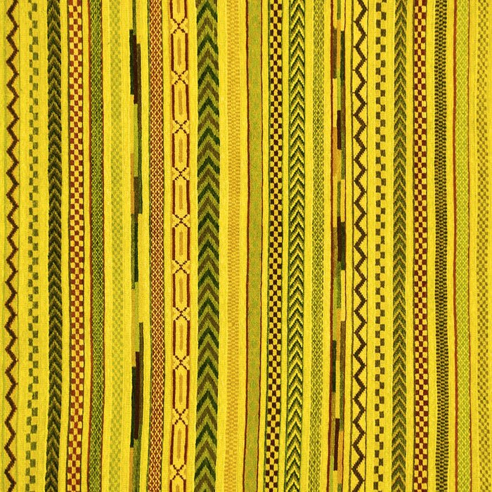 Square Abstract Yellow Modern Rug, abs2193yw