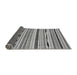 Sideview of Abstract Gray Modern Rug, abs2193gry