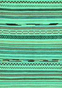 Abstract Turquoise Modern Rug, abs2193turq