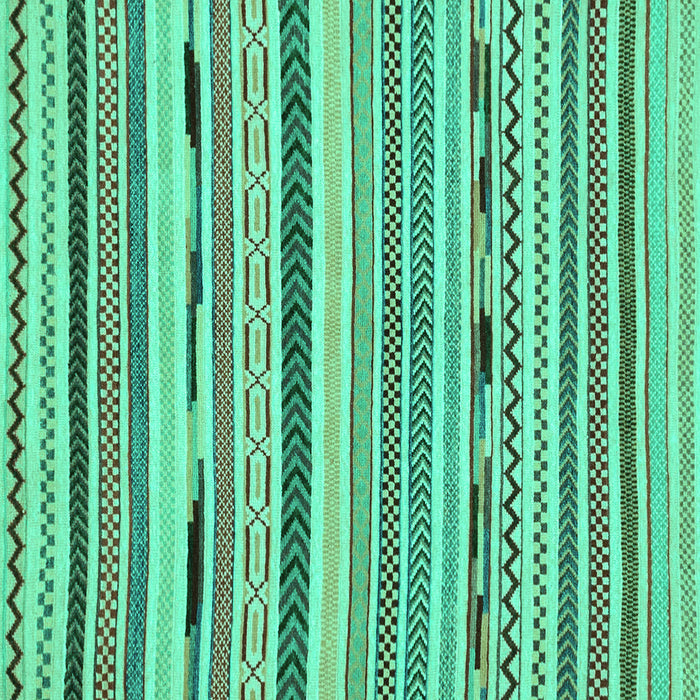 Square Machine Washable Abstract Turquoise Modern Area Rugs, wshabs2193turq