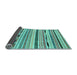 Sideview of Abstract Light Blue Modern Rug, abs2193lblu