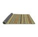 Sideview of Abstract Metallic Gold Modern Rug, abs2194