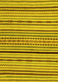 Abstract Yellow Modern Rug, abs2194yw