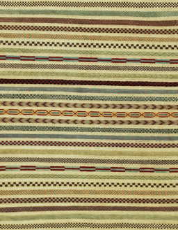 Machine Washable Abstract Metallic Gold Rug, wshabs2194