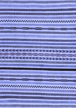 Abstract Blue Modern Rug, abs2194blu