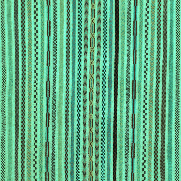 Square Machine Washable Abstract Turquoise Modern Area Rugs, wshabs2194turq