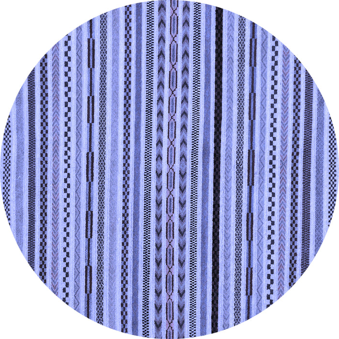 Round Machine Washable Abstract Blue Modern Rug, wshabs2194blu