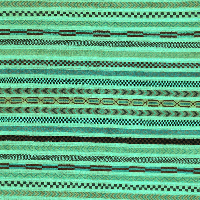 Machine Washable Abstract Turquoise Modern Area Rugs, wshabs2194turq