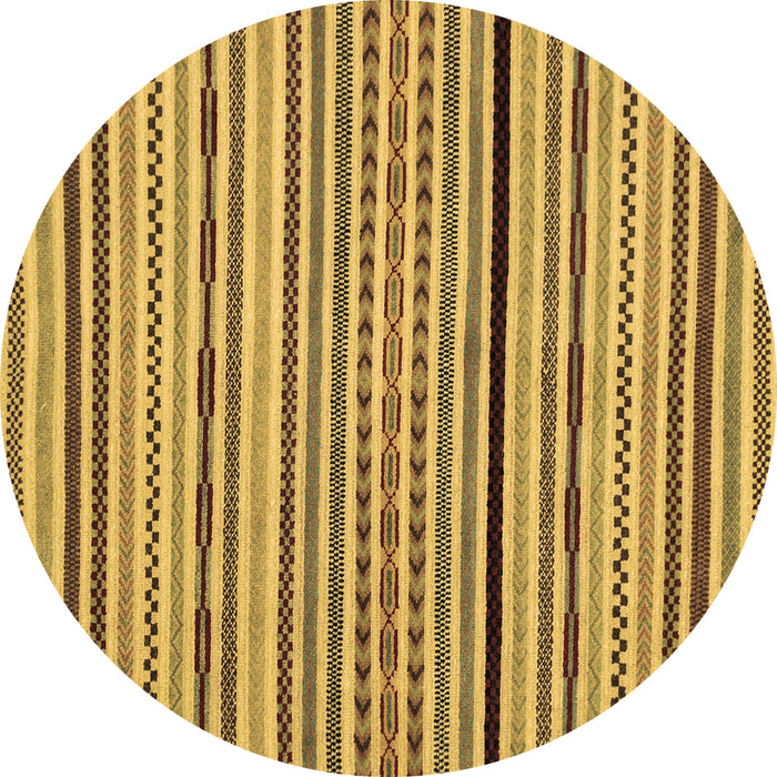 Round Machine Washable Abstract Brown Modern Rug, wshabs2194brn