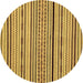 Round Abstract Brown Modern Rug, abs2194brn