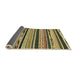 Sideview of Abstract Metallic Gold Modern Rug, abs2195