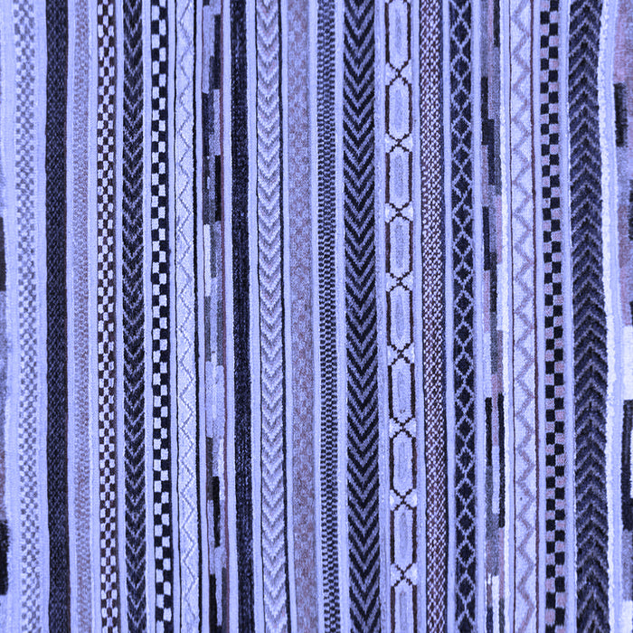 Square Abstract Blue Modern Rug, abs2195blu