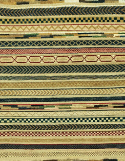 Abstract Metallic Gold Modern Rug, abs2195