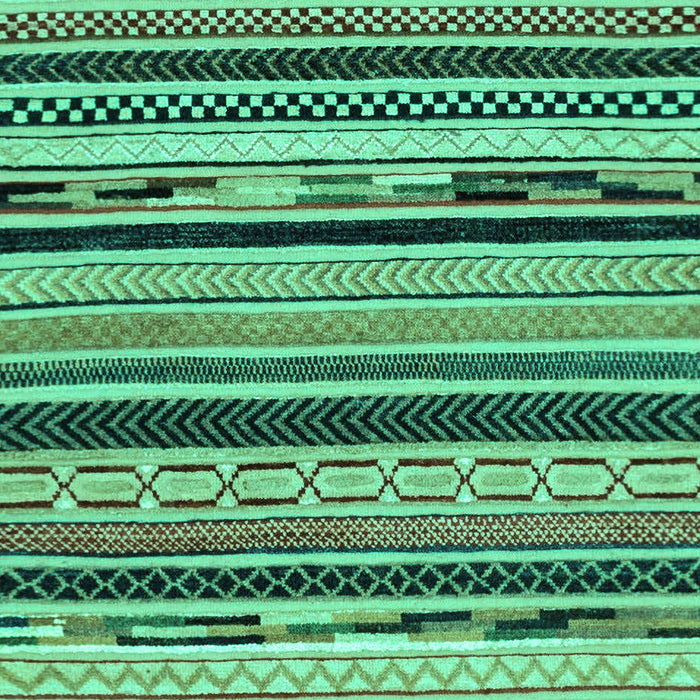 Machine Washable Abstract Turquoise Modern Area Rugs, wshabs2195turq