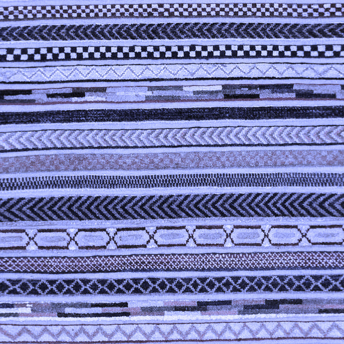 Abstract Blue Modern Rug, abs2195blu