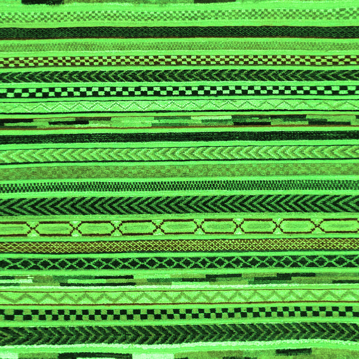Square Machine Washable Abstract Green Modern Area Rugs, wshabs2195grn