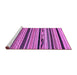 Sideview of Machine Washable Abstract Purple Modern Area Rugs, wshabs2195pur